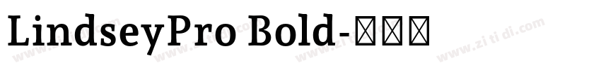 LindseyPro Bold字体转换